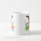 Boxerhund-Farbsplash Kaffeetasse (Mittel)