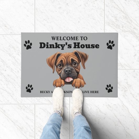 Boxerhund Fußmatte (Indoor)
