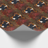 Boxerhund Geschenkpapier (Ecke)