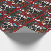 Boxerhund Geschenkpapier (Ecke)