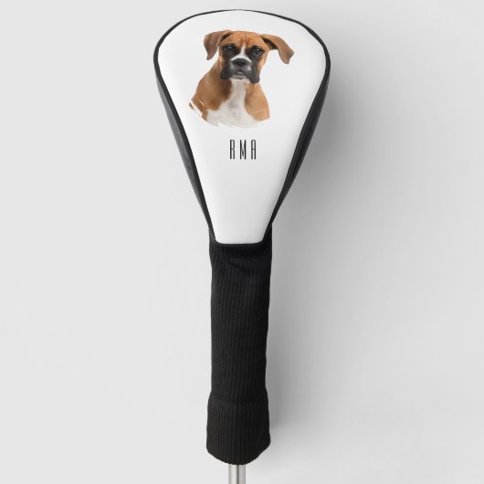 Boxerhund Golf Headcover (Vorderseite)