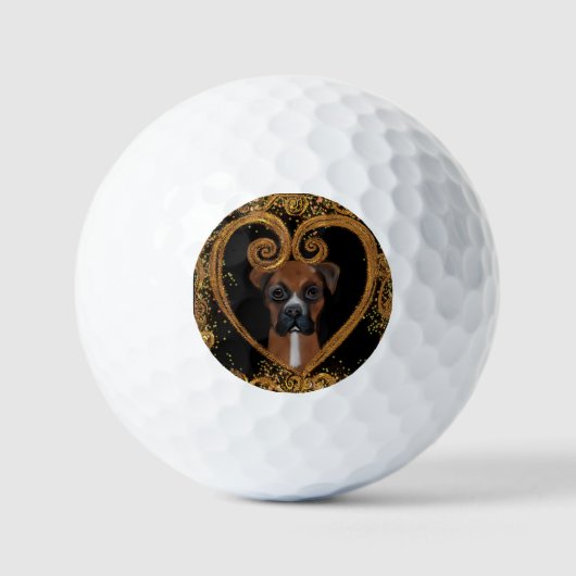 BOXERHUND GOLFBALL (Vorderseite)