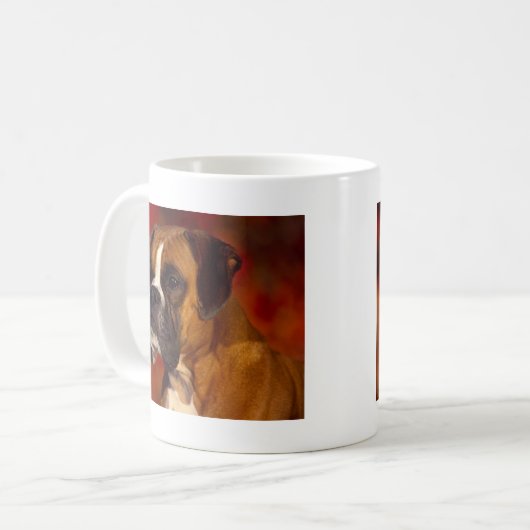Boxerhund Kaffeetasse (Vorderseite Links)