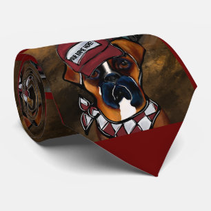 Boxerhund Krawatte