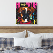 Boxerhund Leinwanddruck (Insitu (Schlafzimmer))
