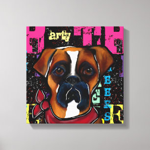 Boxerhund Leinwanddruck