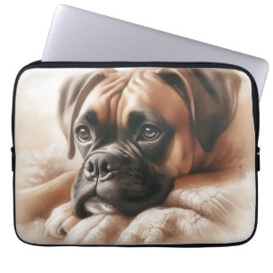 Boxerhund: Meister der Coolness und Experte für Ku Laptopschutzhülle