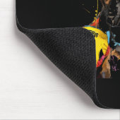 Boxerhund mit Boxhandschuhen Männer Frauen Kinder Mousepad (Ecke)