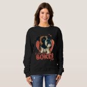 Boxerhund mit Herzdekoration Coolste Boxermutter Sweatshirt (Vorne ganz)