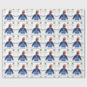 Boxerhund mit Weihnachtspulli Festlich Geschenkpapier (Flach)