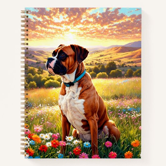 Boxerhund Notizblock (Vorderseite)