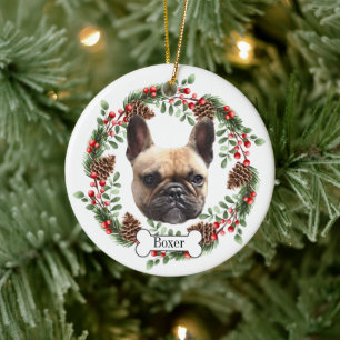 Boxerhund Personalisiert Keramik Ornament