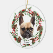 Boxerhund Personalisiert Keramik Ornament (Links)