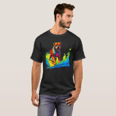 Boxerhund Pop Surf T-Shirt (Vorne ganz)