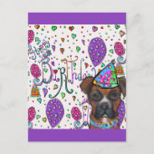 Boxerhund Postkarte (Vorderseite)