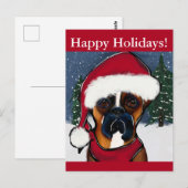 Boxerhund Postkarte (Vorne/Hinten)