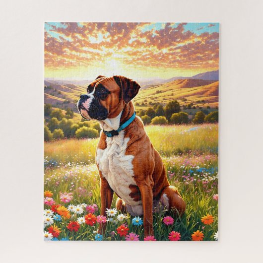 Boxerhund Puzzle (Vertikal)