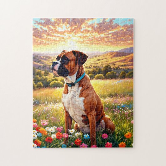 Boxerhund Puzzle (Vertikal)
