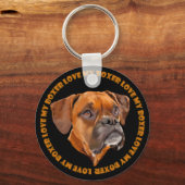 Boxerhund Schlüsselanhänger (Vorderseite)