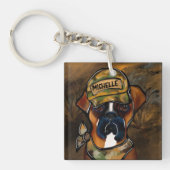 Boxerhund Schlüsselanhänger (Vorderseite)