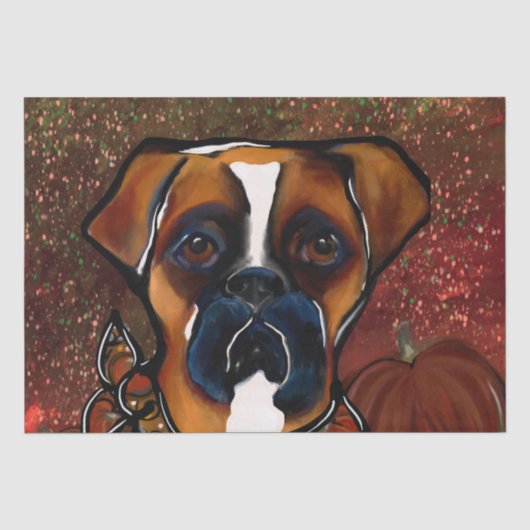 Boxerhund Seidenpapier (Vorderseite)