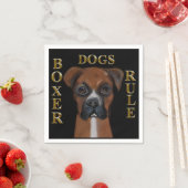 Boxerhund Serviette (Beispiel)
