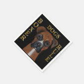 Boxerhund Serviette (Ecke)