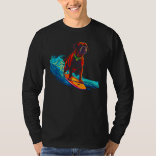 Boxerhund surft T-Shirt