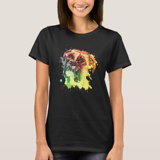 Boxerhund T-Shirt (Vorderseite)