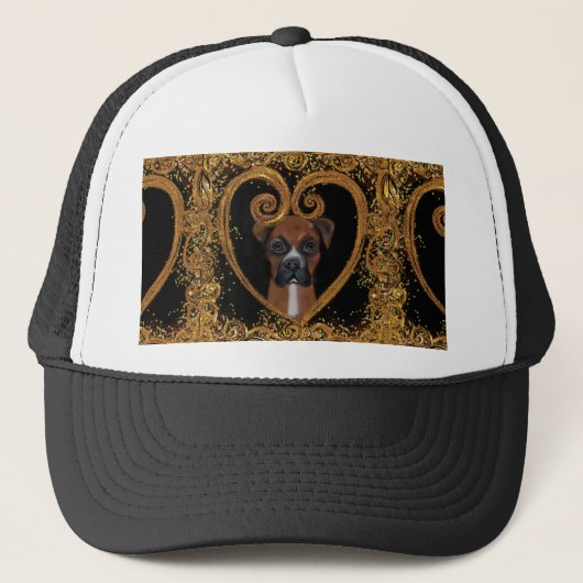 Boxerhund Truckerkappe (Vorderseite)