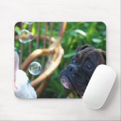Boxerhund- und -blasen mousepad (Mit Mouse)