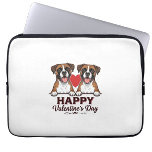 Boxerhunde Frohes Valentinsday Vintage Laptopschutzhülle