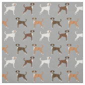 Boxerhunde mit grauen Schwänzen Stoff (Muster)