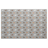 Boxerhunde mit grauen Schwänzen Stoff (Fat Quarter (45,7 x 55,9 cm))