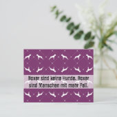 Boxerhunde Postkarte (Stehend Vorderseite)