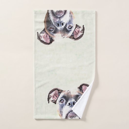 Boxerhundebadtuch-Set Badhandtuch Set (Handtuch)