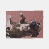 Boxerhundedecke Fleecedecke (Vorderseite (Horizontal))