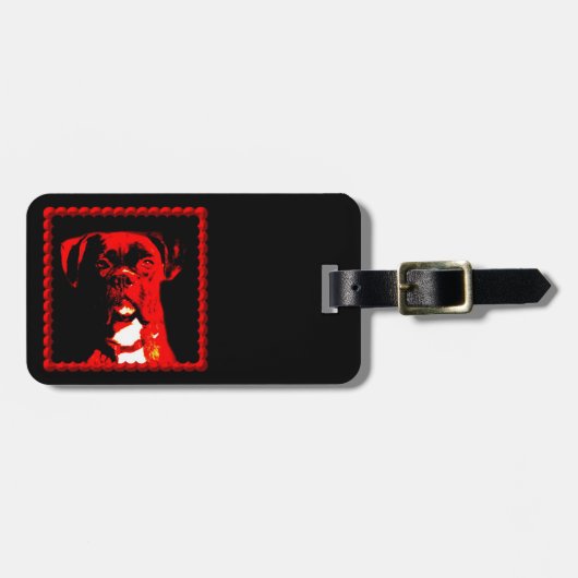 BoxerhundeGepäckanhänger Gepäckanhänger (Vorderseite horizontal)