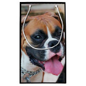 Boxerhundegeschenktasche Kleine Geschenktüte (Rückseite)