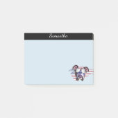 Boxerhundepersonalisierte Post-Itanmerkungen Post-it Klebezettel (Vorderseite)