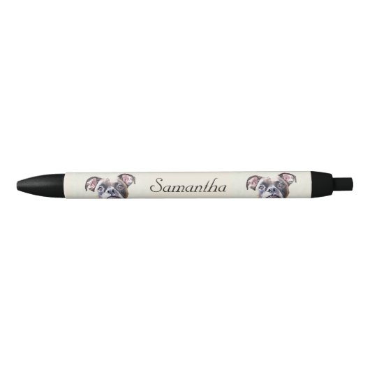 Boxerhundepersonalisierter Stift (Vorderseite)