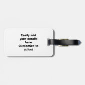 Boxerhundeporträt-Foto Gepäckanhänger (Rückseite horizontal)