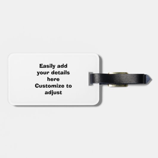 Boxerhundeporträt-Foto Gepäckanhänger (Rückseite horizontal)