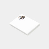 Boxerhundeporträt-Foto Post-it Klebezettel (angewinkelt)