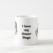 Boxerhundeporträt-Foto Verwandlungstasse (Mittel)