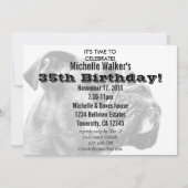 Boxerhundeprofil Einladung (Rückseite)