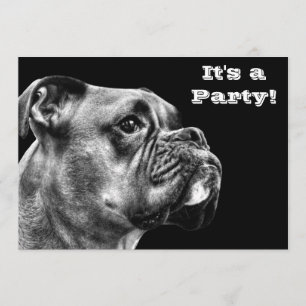 Boxerhundeprofil Einladung