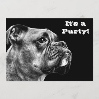 Boxerhundeprofil Einladung