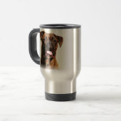 Boxerhundereise-Tasse Reisebecher (Vorderseite Links)
