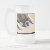 BoxerhundeTasse Mattglas Bierglas (Links)